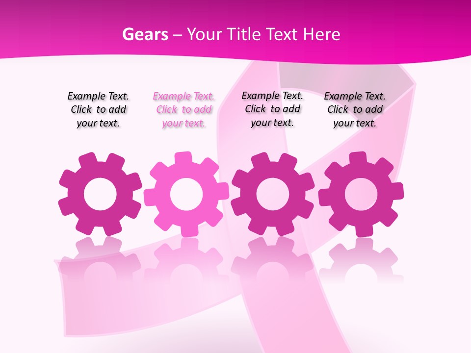Symbol Shadow Pink PowerPoint Template