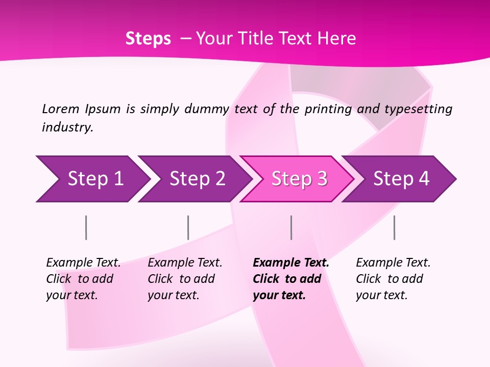Symbol Shadow Pink PowerPoint Template