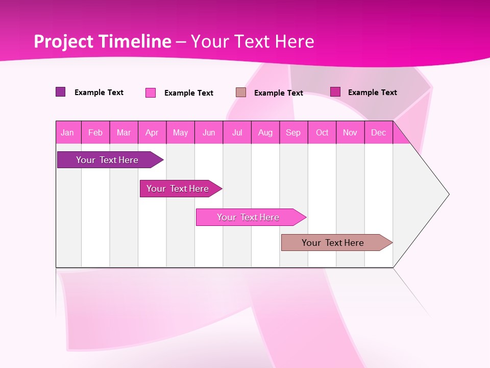 Symbol Shadow Pink PowerPoint Template