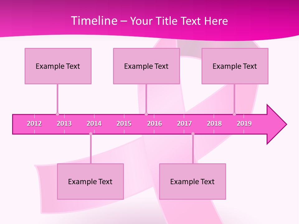 Symbol Shadow Pink PowerPoint Template