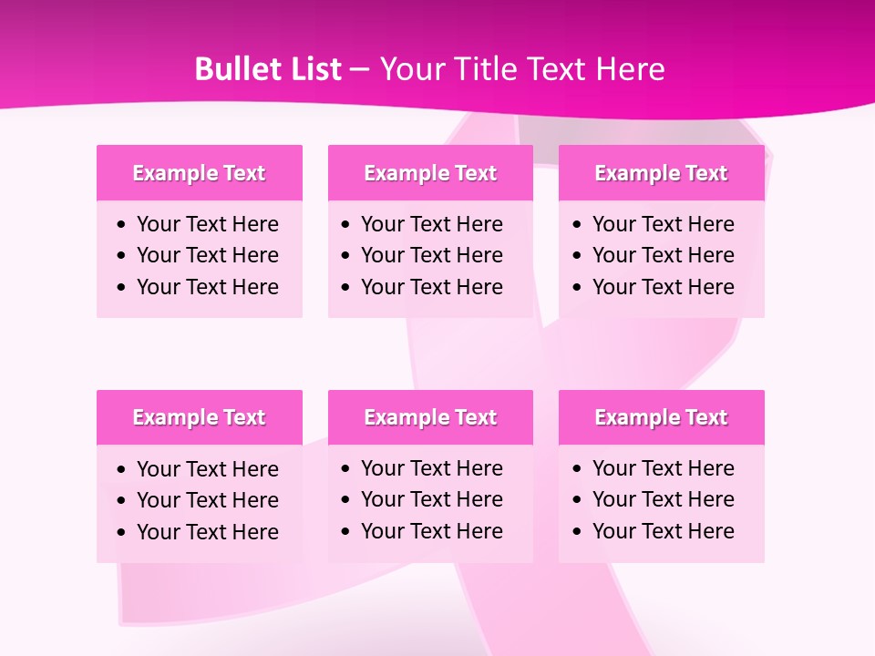 Symbol Shadow Pink PowerPoint Template