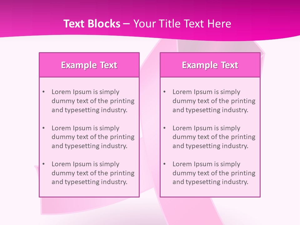 Symbol Shadow Pink PowerPoint Template