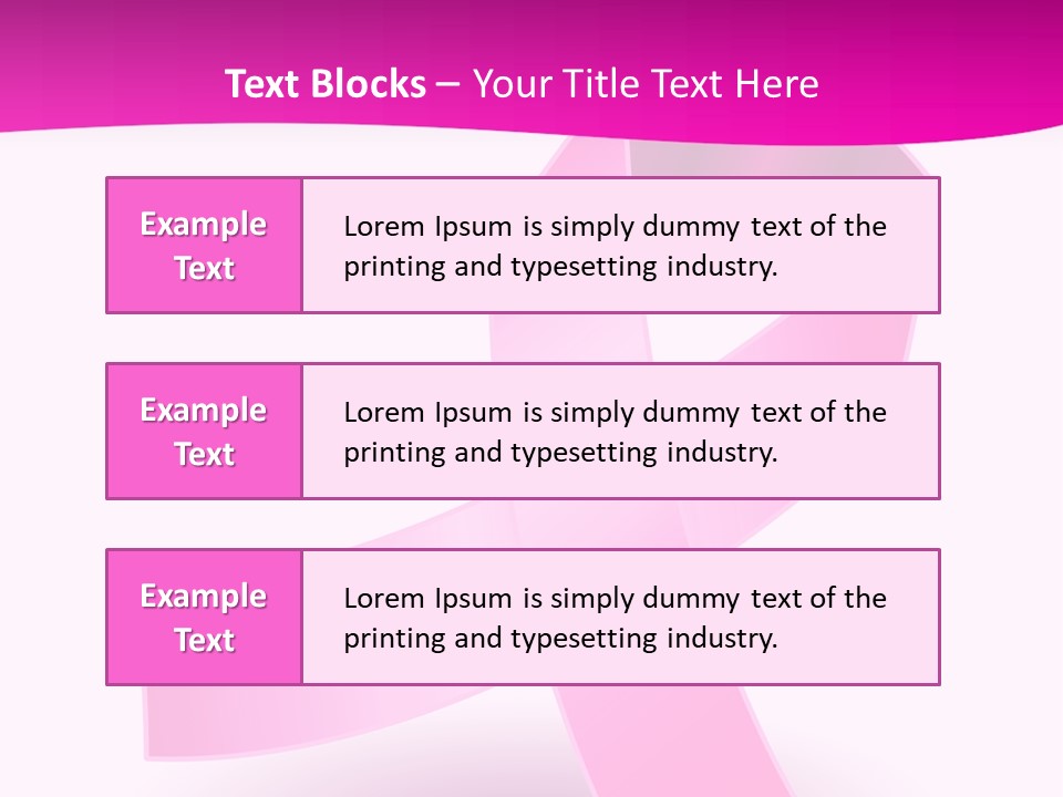 Symbol Shadow Pink PowerPoint Template