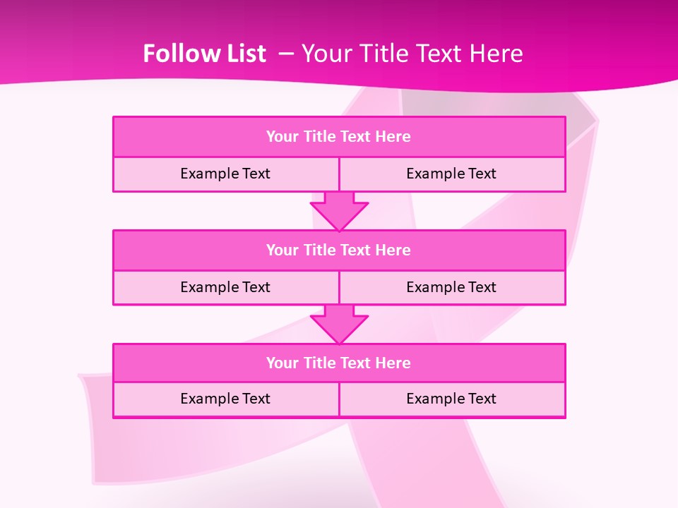 Symbol Shadow Pink PowerPoint Template