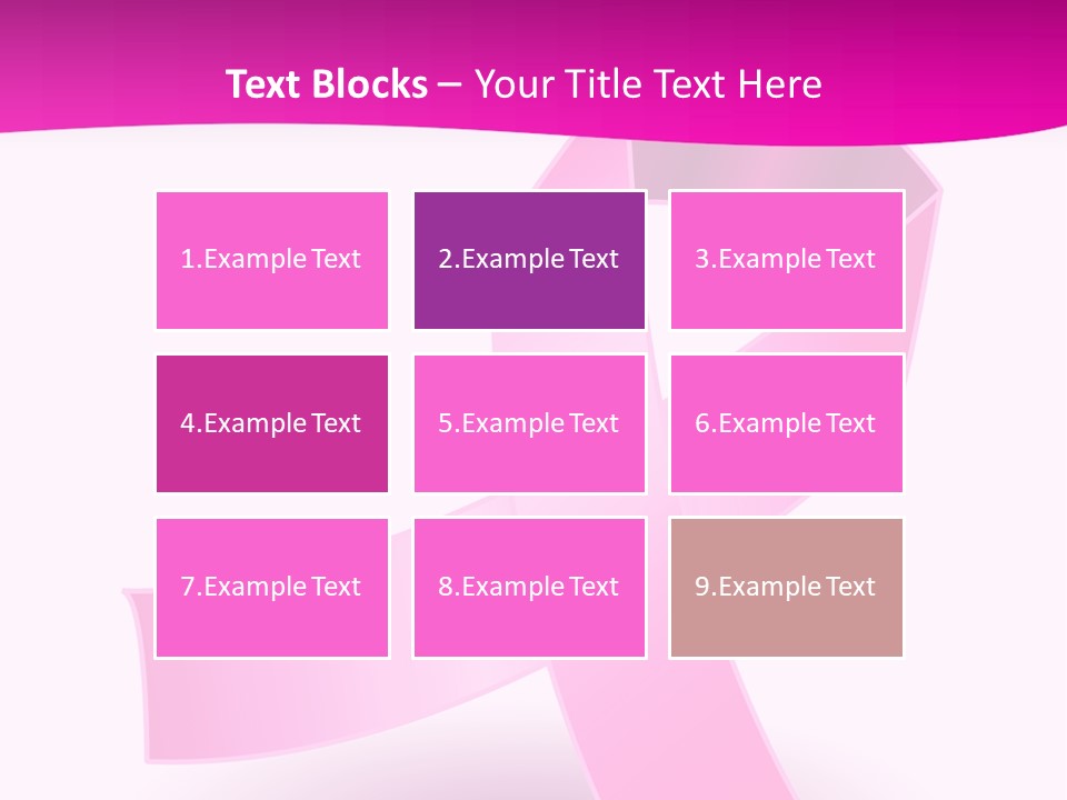 Symbol Shadow Pink PowerPoint Template