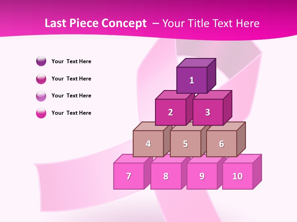 Symbol Shadow Pink PowerPoint Template