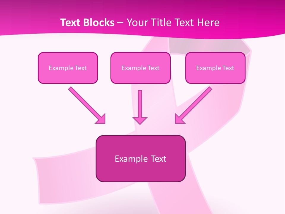 Symbol Shadow Pink PowerPoint Template