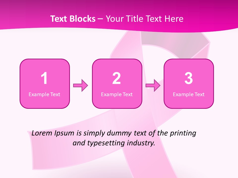 Symbol Shadow Pink PowerPoint Template