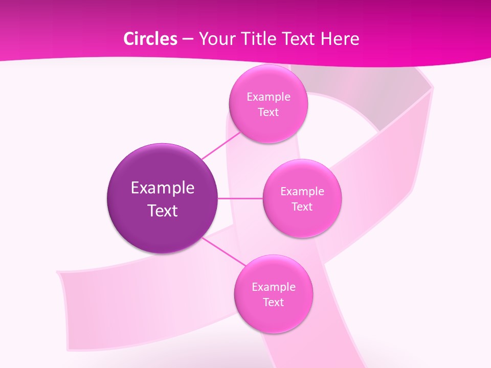 Symbol Shadow Pink PowerPoint Template