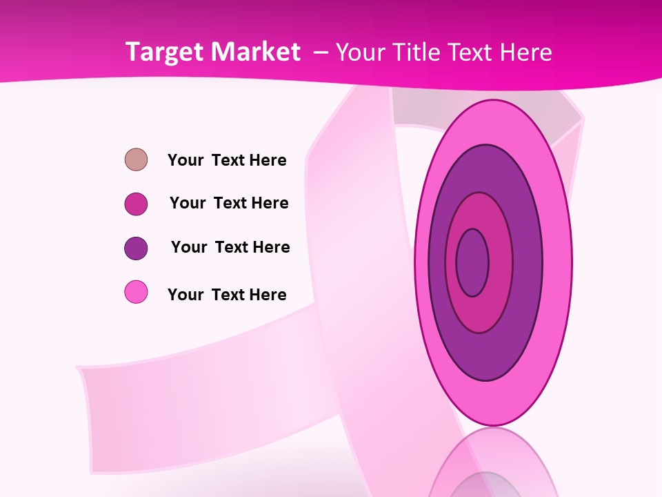 Symbol Shadow Pink PowerPoint Template