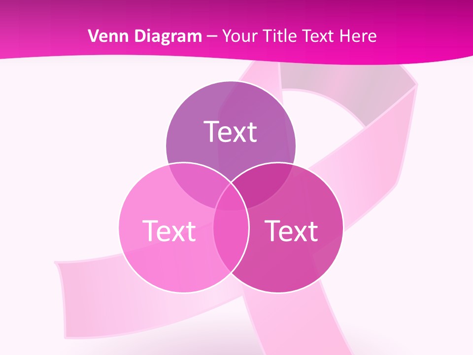Symbol Shadow Pink PowerPoint Template