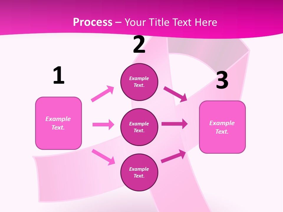 Symbol Shadow Pink PowerPoint Template