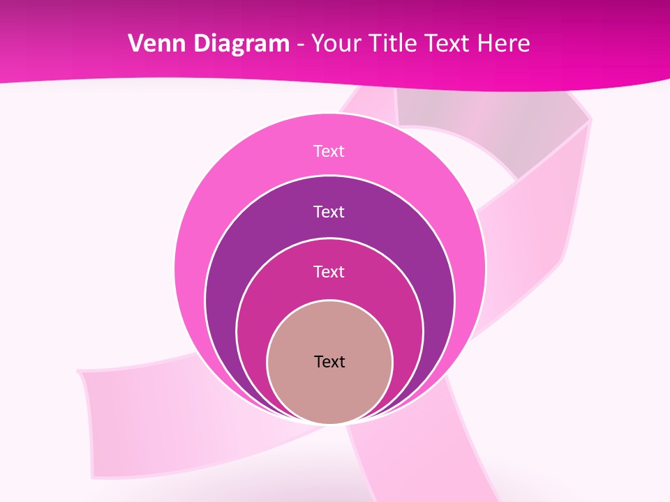 Symbol Shadow Pink PowerPoint Template