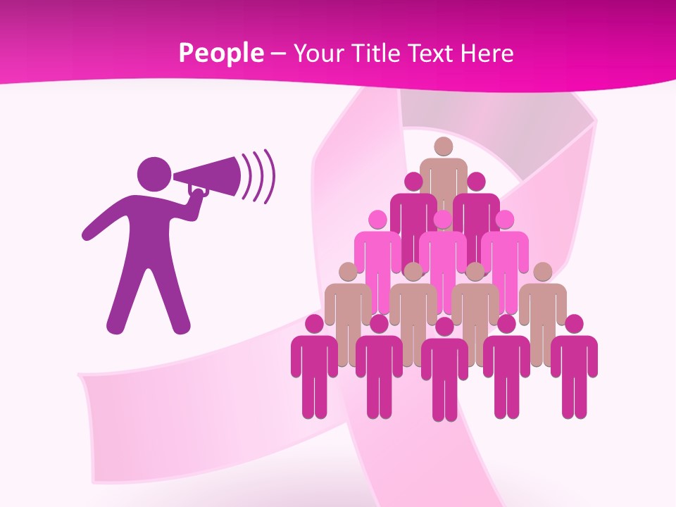 Symbol Shadow Pink PowerPoint Template