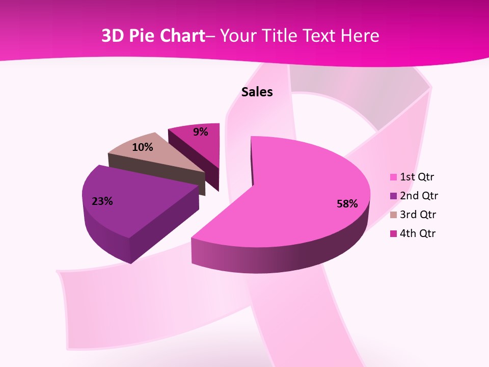 Symbol Shadow Pink PowerPoint Template