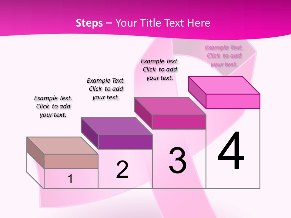 Symbol Shadow Pink PowerPoint Template