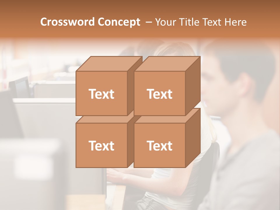 College Caucasian Appearance Happy PowerPoint Template