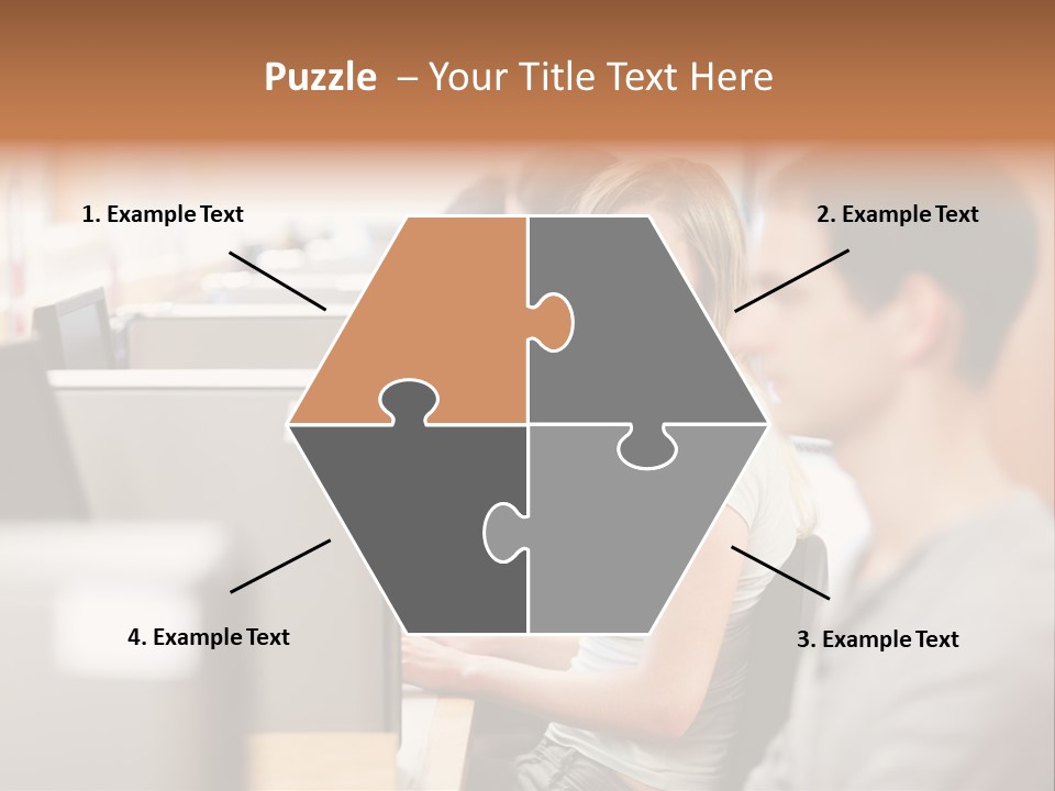 College Caucasian Appearance Happy PowerPoint Template