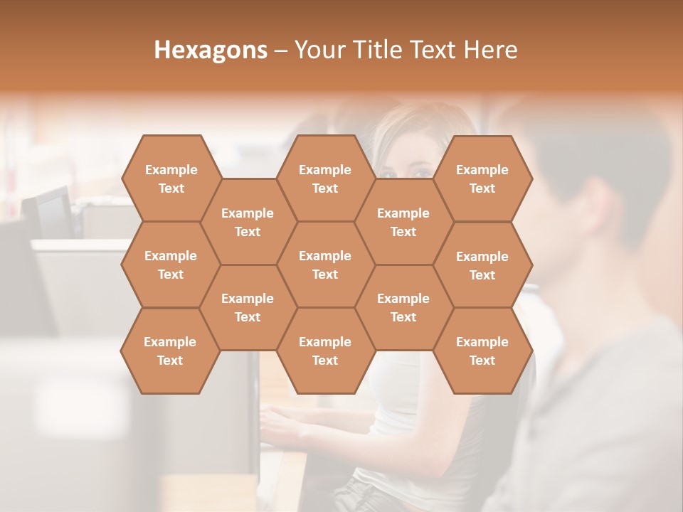 College Caucasian Appearance Happy PowerPoint Template