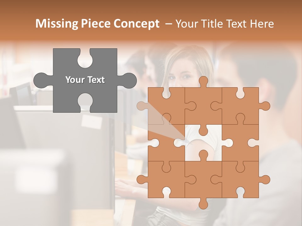 College Caucasian Appearance Happy PowerPoint Template