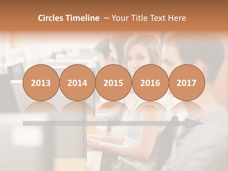 College Caucasian Appearance Happy PowerPoint Template