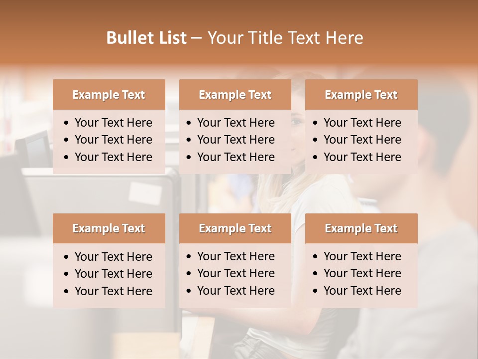 College Caucasian Appearance Happy PowerPoint Template