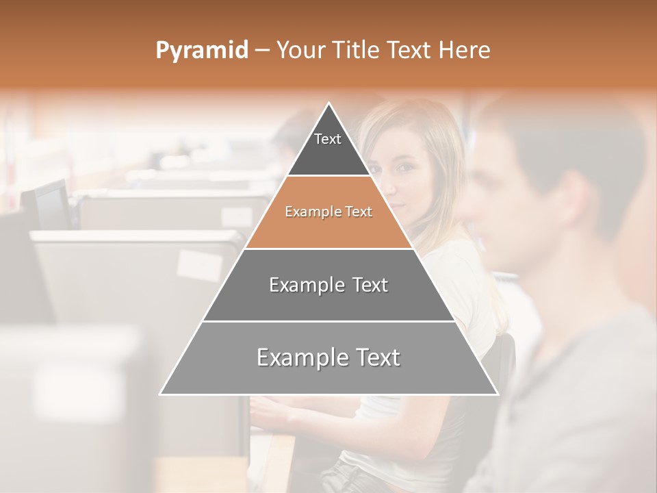 College Caucasian Appearance Happy PowerPoint Template