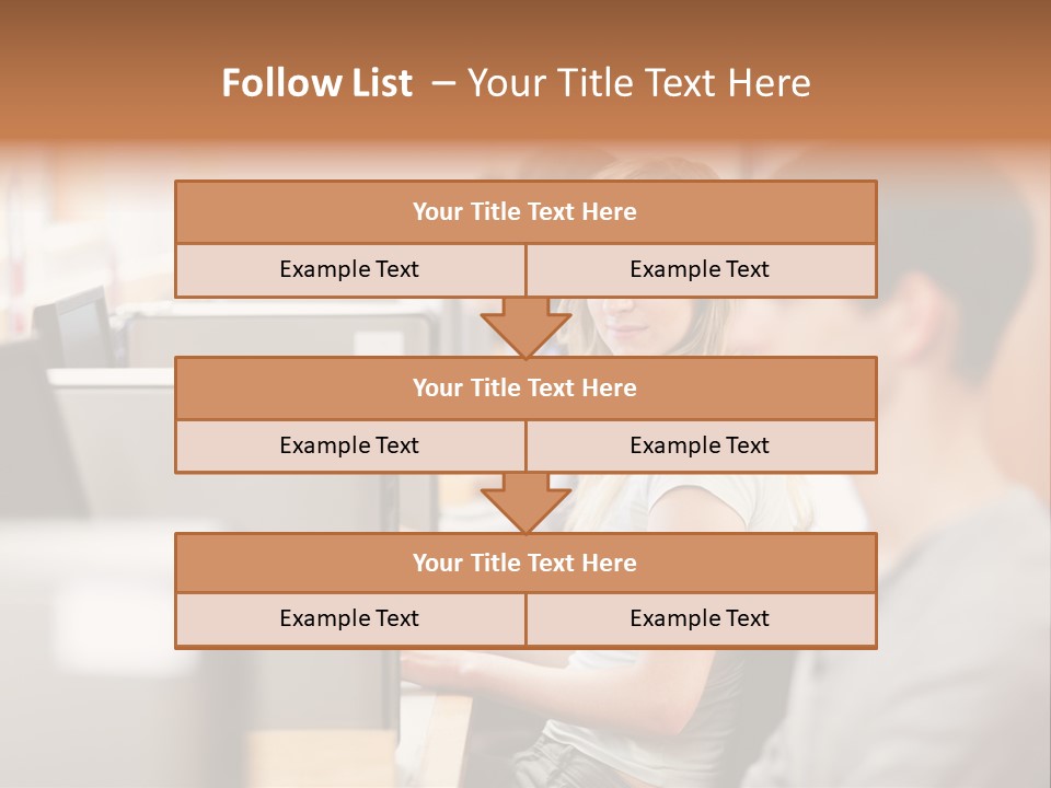 College Caucasian Appearance Happy PowerPoint Template