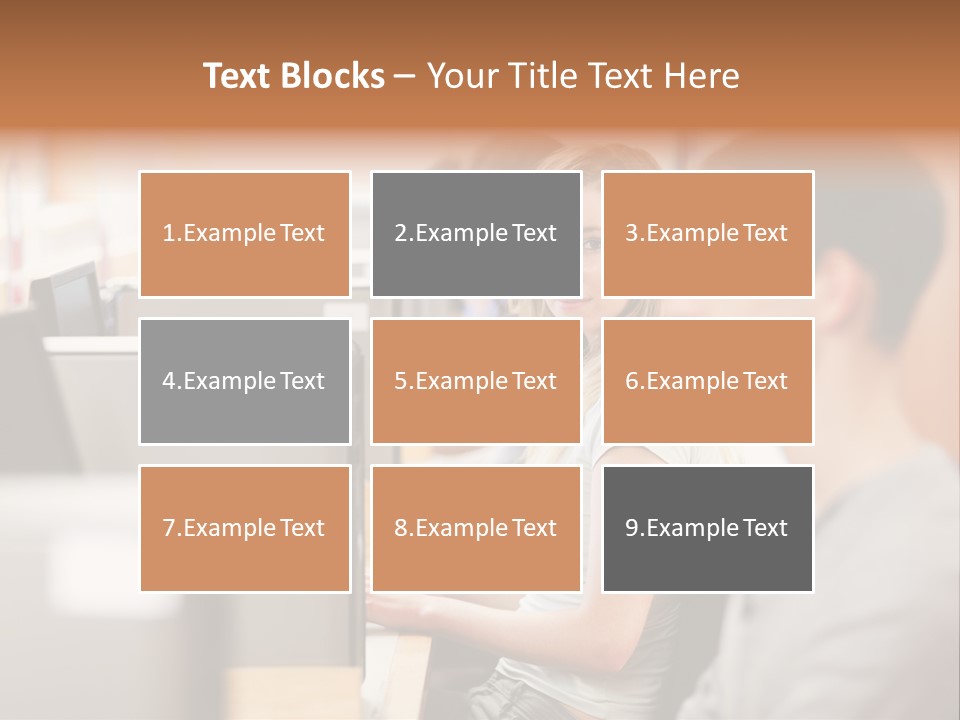 College Caucasian Appearance Happy PowerPoint Template