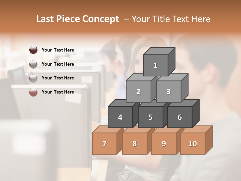 College Caucasian Appearance Happy PowerPoint Template