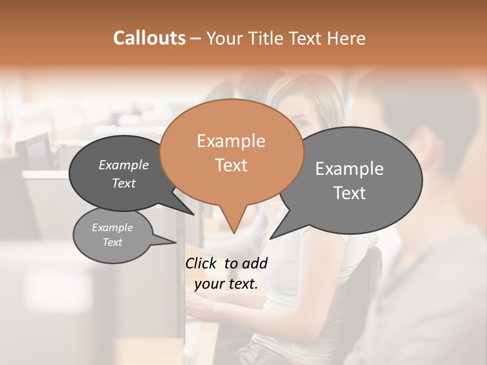 College Caucasian Appearance Happy PowerPoint Template