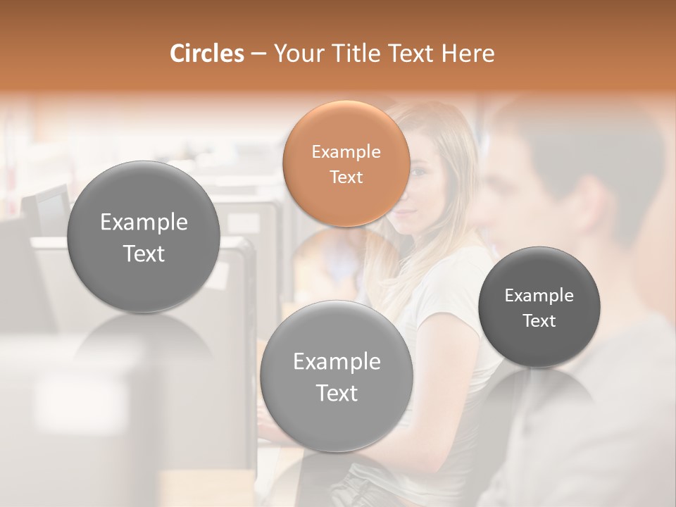 College Caucasian Appearance Happy PowerPoint Template