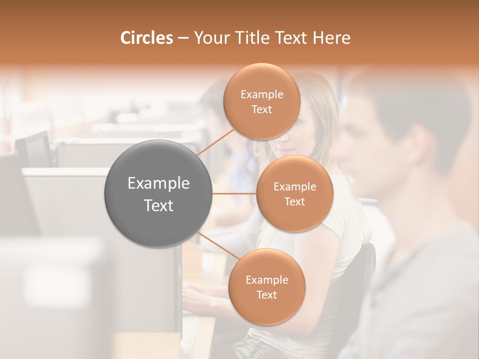 College Caucasian Appearance Happy PowerPoint Template