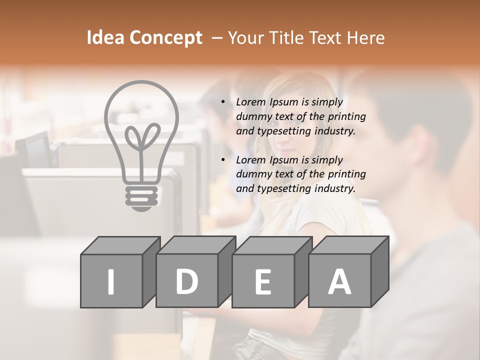 College Caucasian Appearance Happy PowerPoint Template