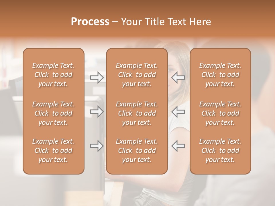 College Caucasian Appearance Happy PowerPoint Template