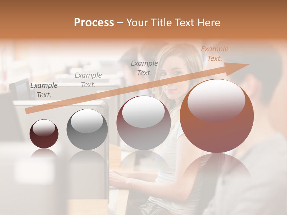 College Caucasian Appearance Happy PowerPoint Template