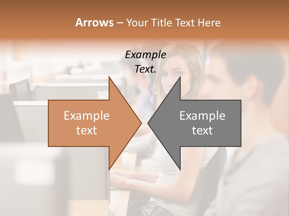 College Caucasian Appearance Happy PowerPoint Template