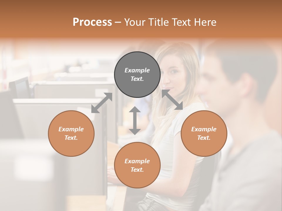 College Caucasian Appearance Happy PowerPoint Template