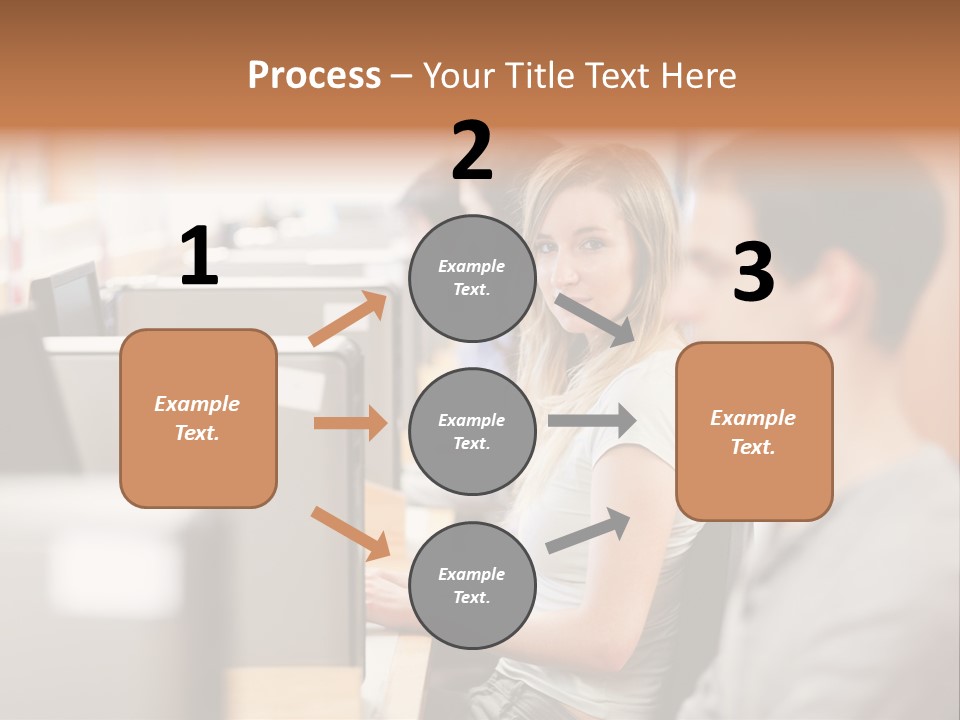 College Caucasian Appearance Happy PowerPoint Template