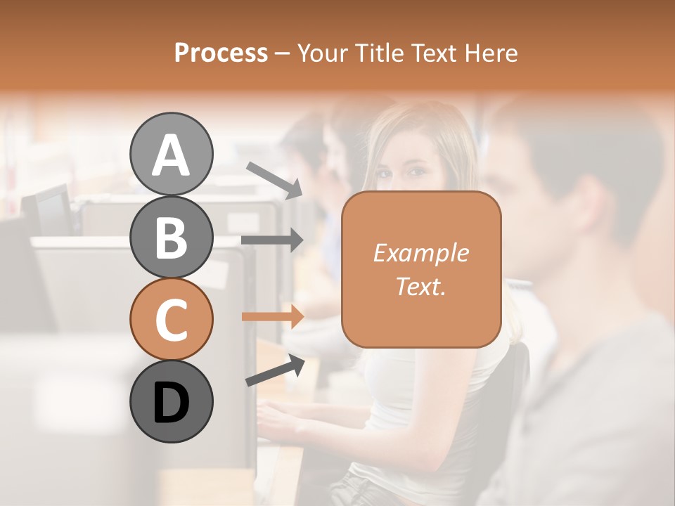 College Caucasian Appearance Happy PowerPoint Template