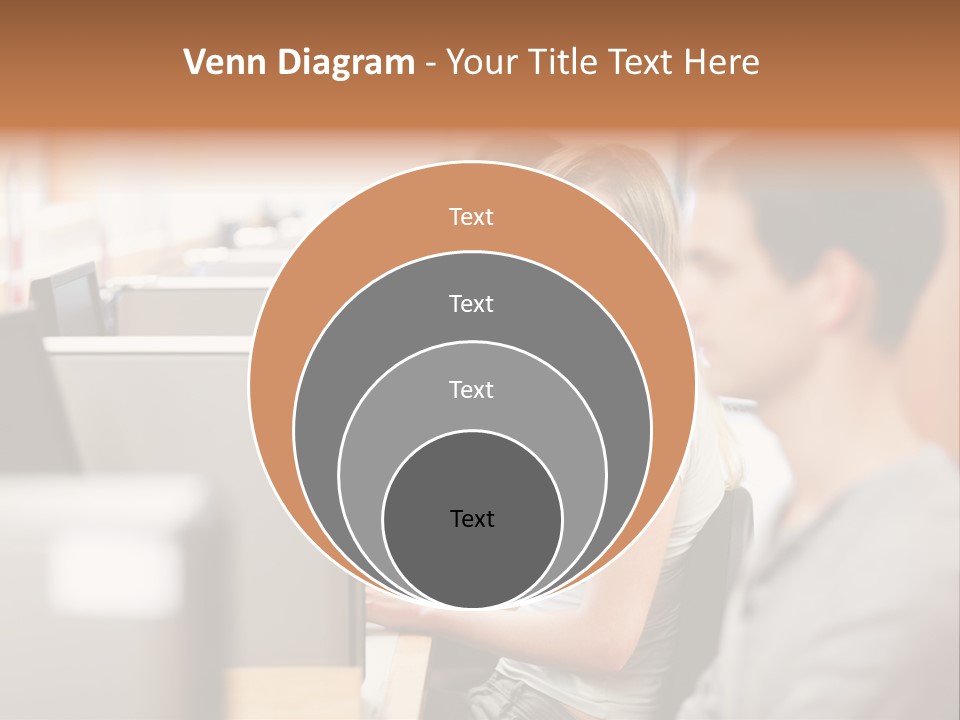 College Caucasian Appearance Happy PowerPoint Template