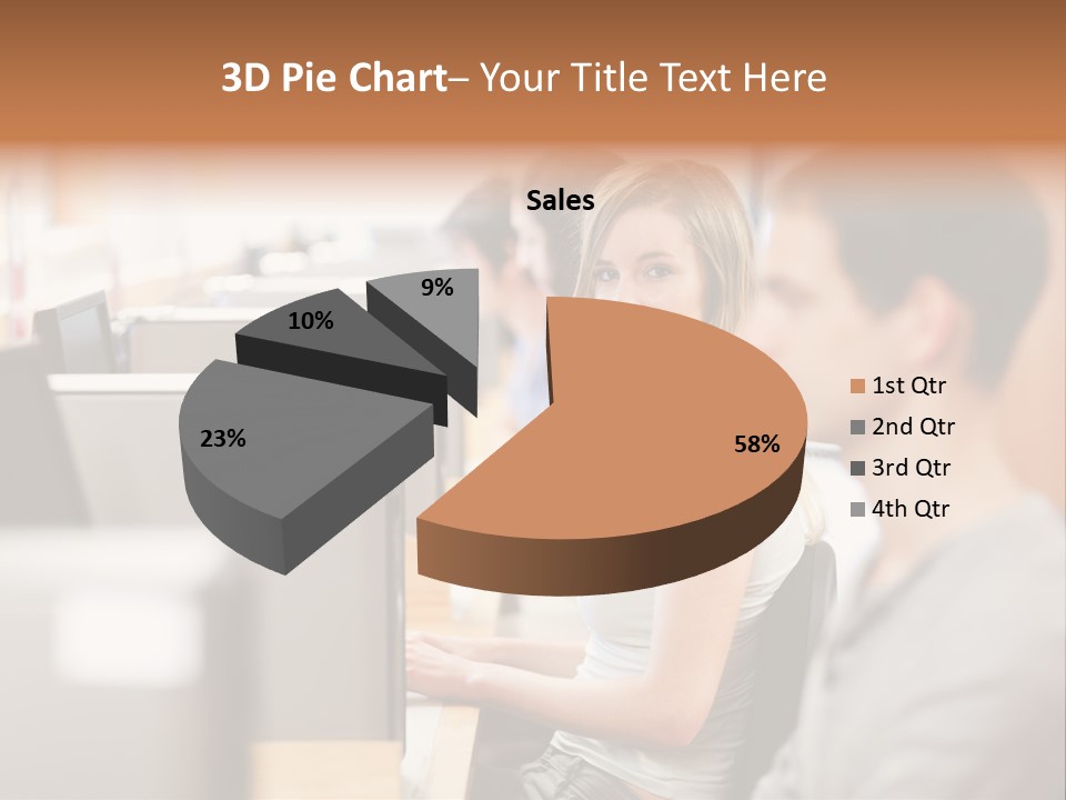 College Caucasian Appearance Happy PowerPoint Template