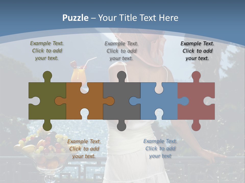 Young Cute Dress PowerPoint Template