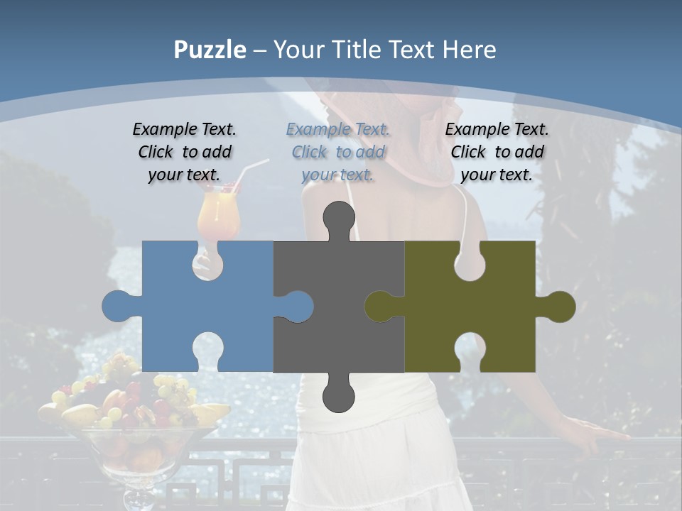 Young Cute Dress PowerPoint Template