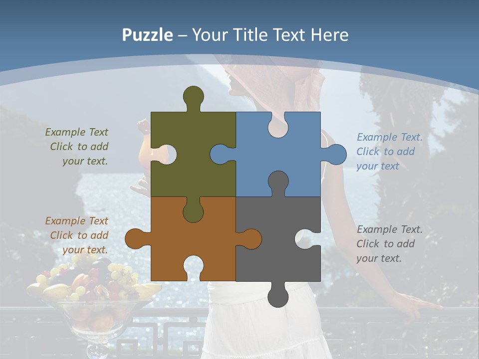 Young Cute Dress PowerPoint Template