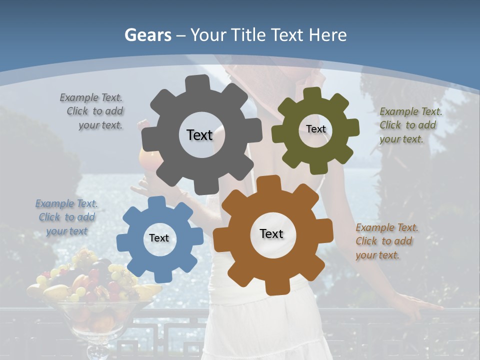 Young Cute Dress PowerPoint Template