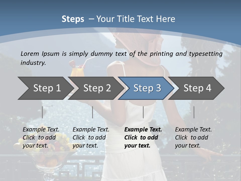 Young Cute Dress PowerPoint Template