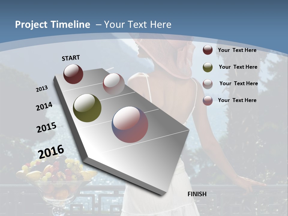 Young Cute Dress PowerPoint Template