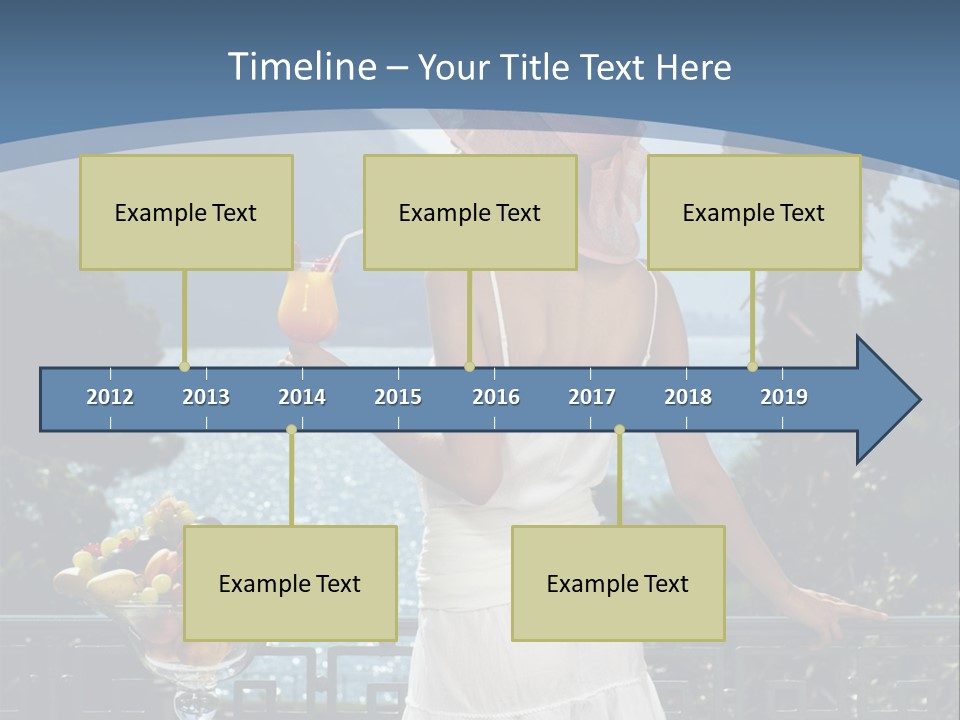 Young Cute Dress PowerPoint Template