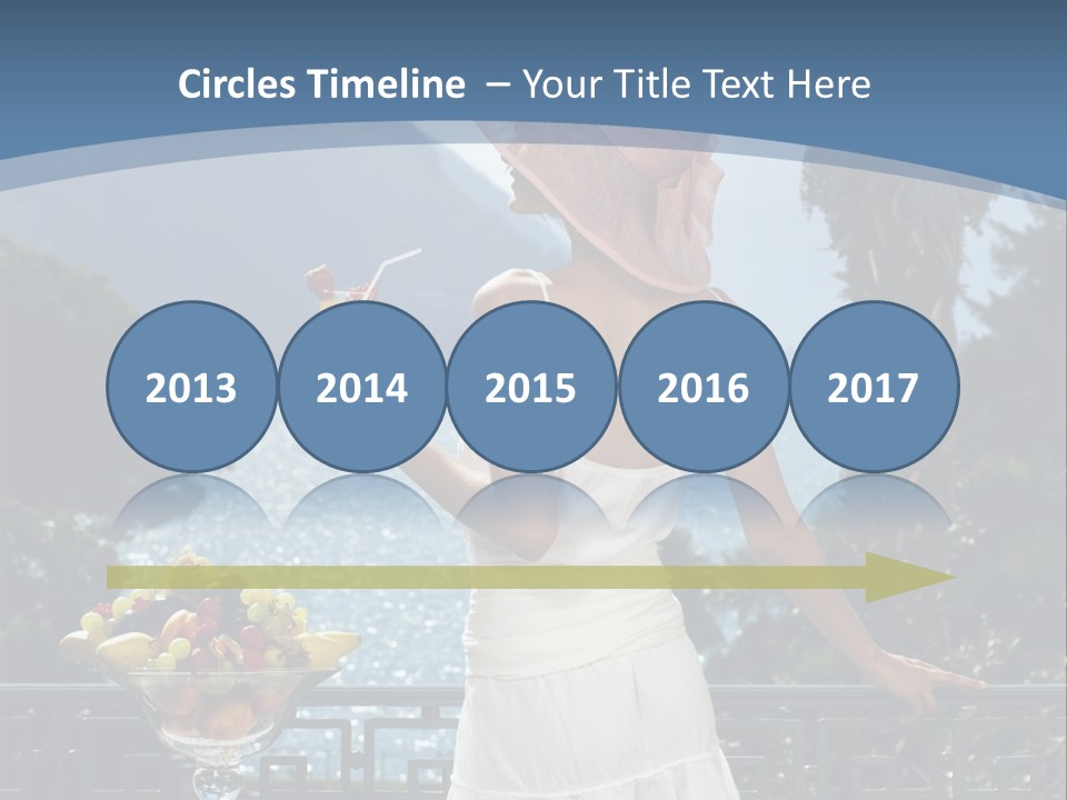 Young Cute Dress PowerPoint Template